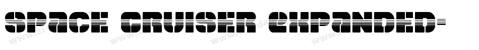 Space Cruiser Expanded字体转换